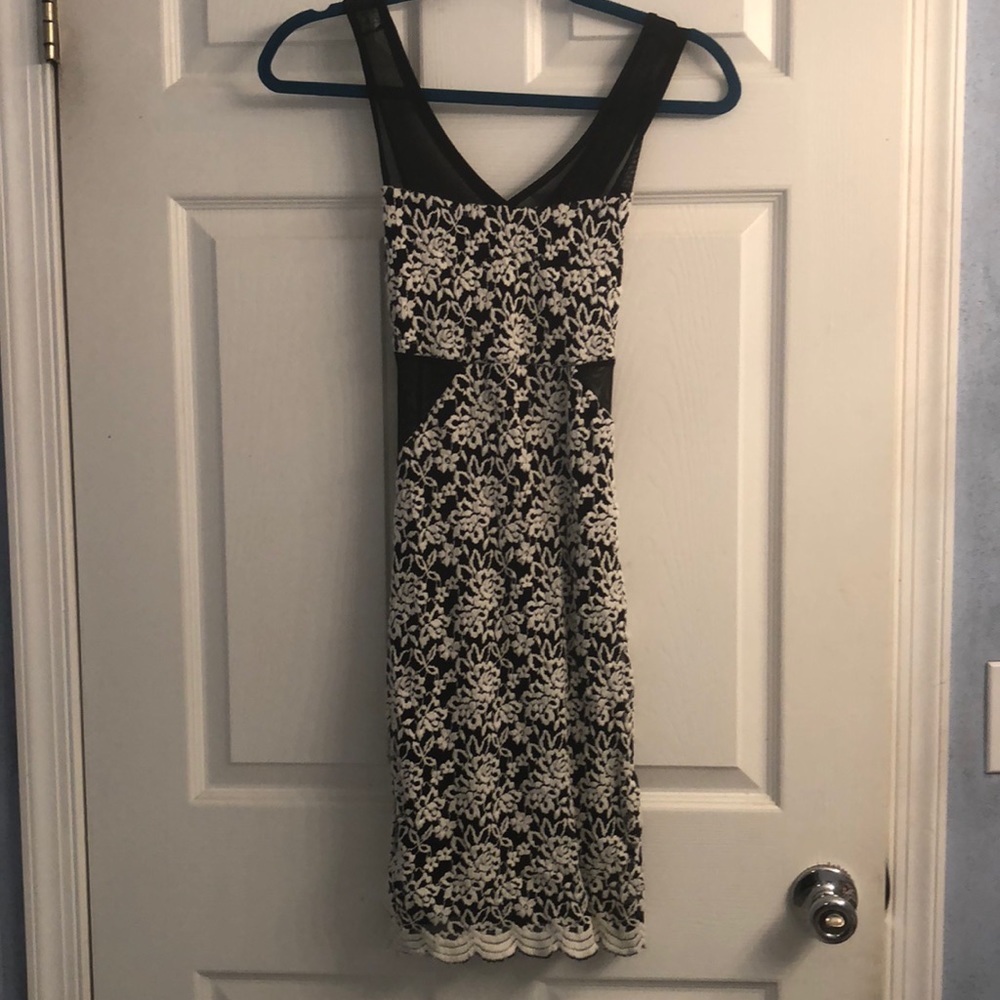 Black and white dress